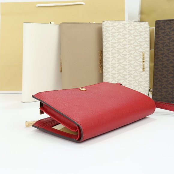 Jet Set Travel Double Zip Wristlet - Picture 2 of 11